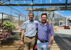 Doug and Tucker Cole of DS Cole Growers at the American Takii location in Salinas. 